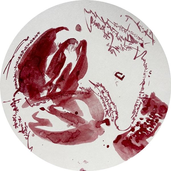 ▲ 낯에 창을 내어1, 20x20cm, 순지에 채색, 2025, 유정&nbsp;