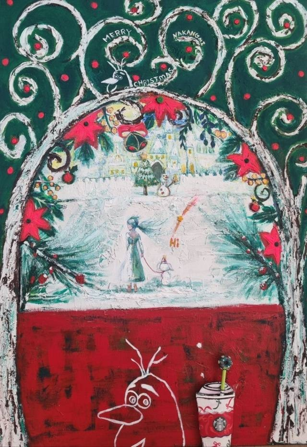 ▲ 나강미 작가 작품 '비밀의 정원' / 사진: 대구환경미술협회 제공&nbsp;