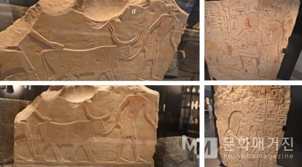 ▲ 노동과 가축의 수치를 꼼꼼히 기록한 벽화는 서기관들의 눈이 사회 구석구석을 살피며 제국의 경제를 얼마나 철저히 관리했는지를 잘 보여준다 / 사진: 한민광 제공