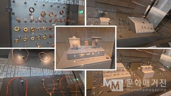 ▲ 자신의 품격을 높여주던 화려한 보석 장신구들과 고양이를 위해 정성껏 만든 목걸이는 스스로를 가꾸는 열정과 동물을 가족으로 사랑했던 마음이 공존했던 신왕국 사람들의 일상을 잘 보여준다 / 사진: 한민광 제공