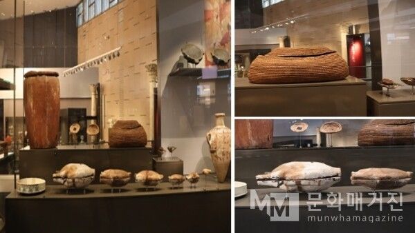 ▲ 정교하게 엮어 만든 바구니와 창고 모형들은 나일강의 풍요를 철저하게 관리하고 보존하며 일상을 꾸려나갔던 이집트인들의 성실한 경제 활동을 생생하게 나타낸다 / 사진: 한민광 제공