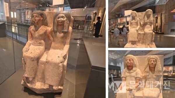 ▲ 남편과 아내를 대등한 크기로 묘사한 이 부부상은 신왕국 사회가 여성을 존중하며 서로를 소중한 파트너로 여겼음을 보여주는 아름다운 증거다 / 사진: 한민광 제공