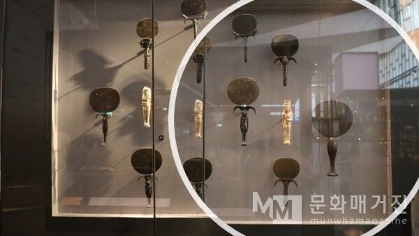 ▲ 태양의 빛을 상징하는 청동 거울은 단순히 모습을 비추는 기능을 넘어, 상류층의 우아한 지위와 사치스러운 미적 생활을 상징하는 귀중한 장식품이다 / 사진: 한민광 제공