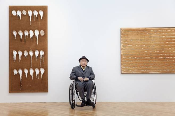 ▲ 하종현 작가 모습 / 사진: 아트선재센터 제공&nbsp;