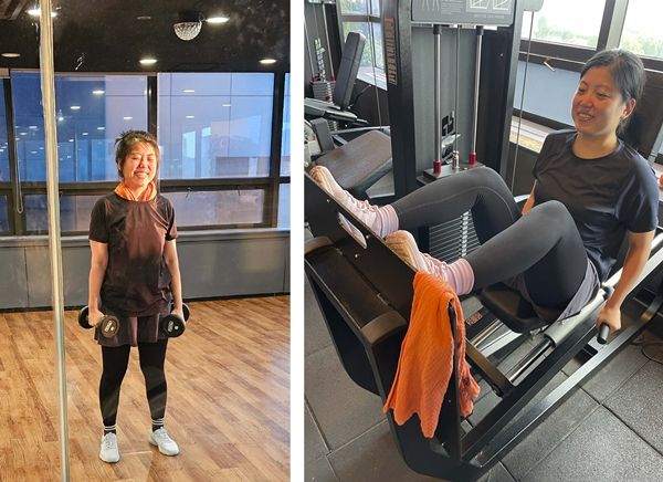 ▲ 운동하는 모습 / 사진: 정혜련 제공