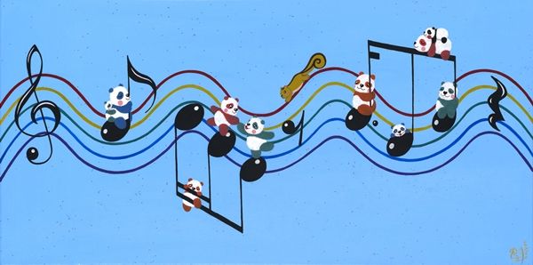 ▲ 정혜련作_HDH.SPIELRAUM_30x60cm_한지에 아크릴_2025 / 사진: 정혜련 제공