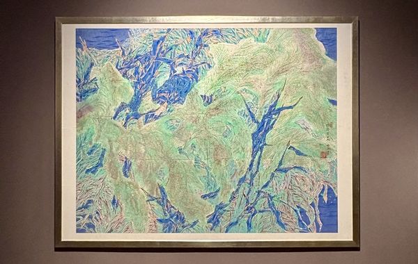 ▲ 궈이충, '바다와 함께 춤을', 1998, 종이에 먹, 색, 중국미술관 소장