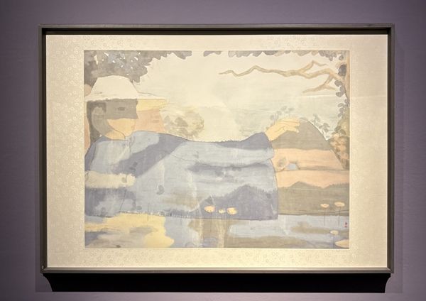 ▲ 텐리밍, '먼 산', 1996, 종이에 먹, 색, 중국미술관 소장