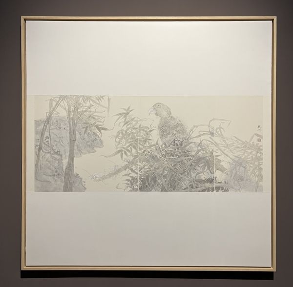 ▲ 모샤오쑹, '화실의 여유로운 정취 2', 2023, 종이에 먹, 색, 중국미술관 소장