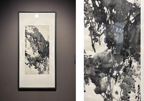 ▲ 장리천, '포도', 1986, 종이에 먹, 중국미술관 소장