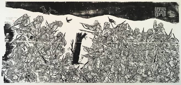 ▲ 박홍규,&nbsp;누가 하늘을 보았다 하는가, 2021년 / 사진: 제주도립미술관 제공