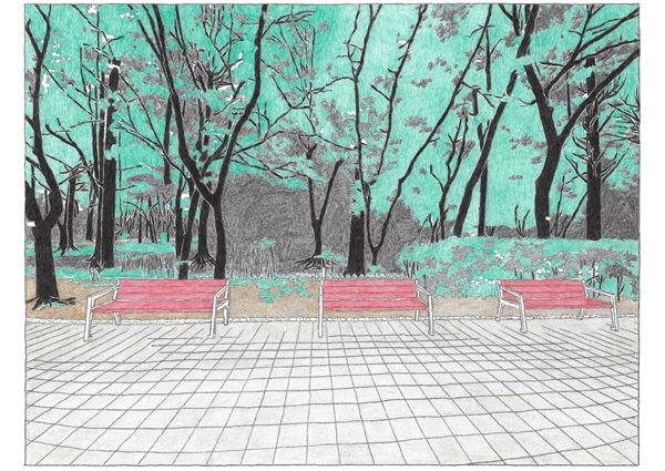 ▲ 상담을 마치고 돌아오던 길. 그러고 보니 이 길을 8년간 지나다닌 셈이다 / 그림: 정혜원&nbsp;