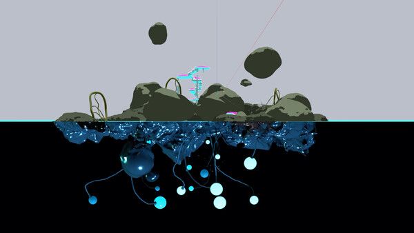 ▲ 천예지, World Submerged, 2025, 비디오, 가변설치 / 사진: 옥상팩토리 제공&nbsp;
