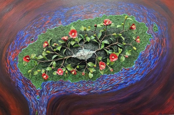 ▲&nbsp;대전 송갤러리에서 오명식 작가의&nbsp;'제주 4·3과 그리움, 마음 깊은 곳의 그리움을 불러본다' 전시가 5월 9일까지 열린다 / 사진: 오명식 작가 제공