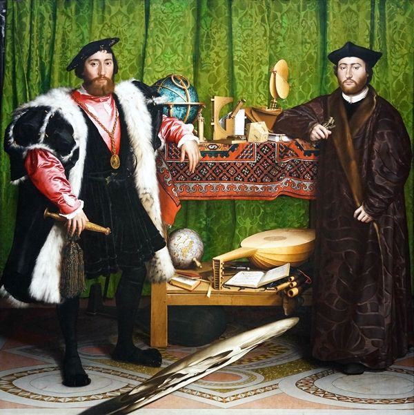 ▲ 한스 홀바인(Hans Holbein), '대사들(The Ambassadors)', 1533