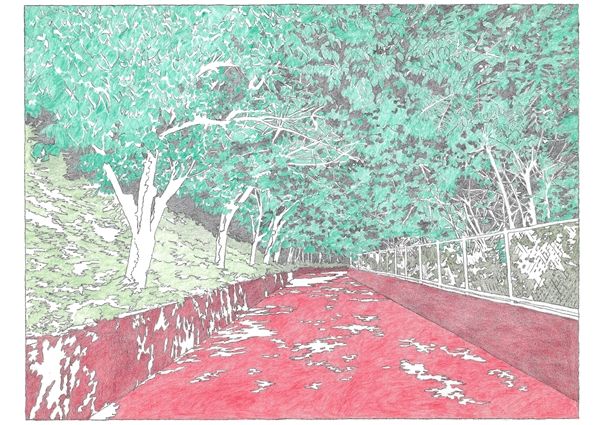 ▲ 여느 때처럼 정처 없이 걷다가 만난 풍경. 워크 워크 밸런스(work-work balance)에 워크(walk)를 더하면 삶이 더없이 풍요로워질 것 같다 / 그림: 정혜원