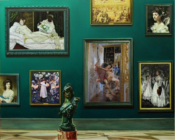 ▲ 배준성,&nbsp;The&nbsp;Costume&nbsp;of&nbsp;painter&nbsp;-&nbsp;The&nbsp;Frames&nbsp;,&nbsp;GN&nbsp;W&nbsp;1,&nbsp;130.3&nbsp;x&nbsp;162.2cm,&nbsp;2015 / 사진: 더 트리니티 갤러리 제공&nbsp;