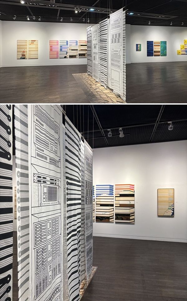 ▲ 인사아트센터 2F, '책에 바침' 전시 전경 / 사진: 유정 제공