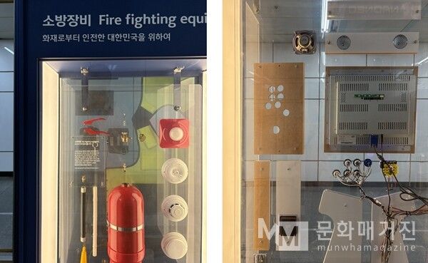 ▲ 을지로 지하상가 통로 중앙에 위치한 갤러리 일부 / 사진: 유정 제공