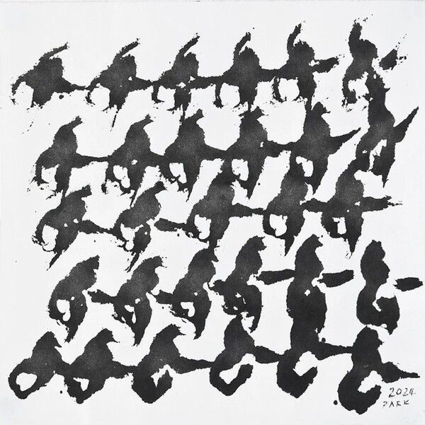 ▲ 박인경, Danse, 2024,&nbsp;Ink on Paper,&nbsp;25x25 cm / 사진: S2A 제공
