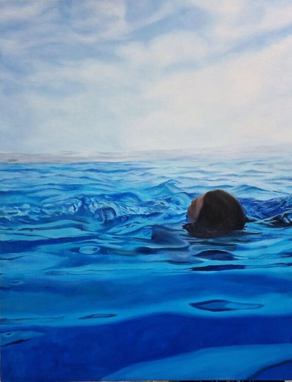 ▲ In the deep, 116.8x 91.0, oil on canvas, 2022 / 사진: 갤러리 이레 제공&nbsp;