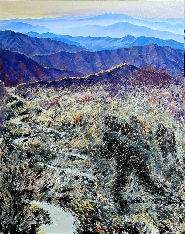 ▲ 권용택, 운두령을 넘어, 72.7x90.9cm / 사진: 갤러리 은 제공&nbsp;