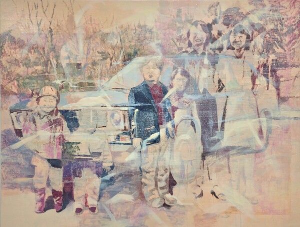 ▲ 이명진, Moonlight, 2025, acrylic on canvas, 91×116.8cm / 사진: 아트센터 화이트블럭 제공&nbsp;