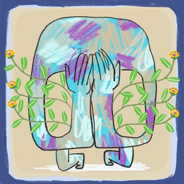 ▲ 류호경, 드로잉, '경험', 디지털페인팅, 2025