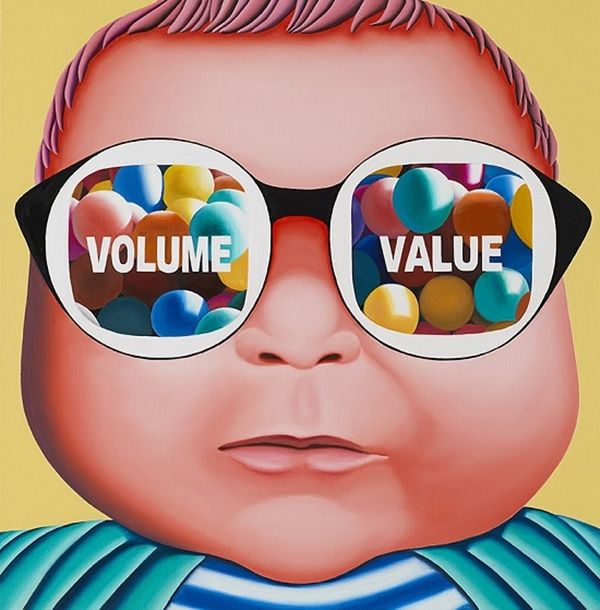 ▲ 최윤정, Pop Kids #125, 2023, Oil on canvas, 53×53 cm / 사진: 갤러리한결 제공&nbsp;