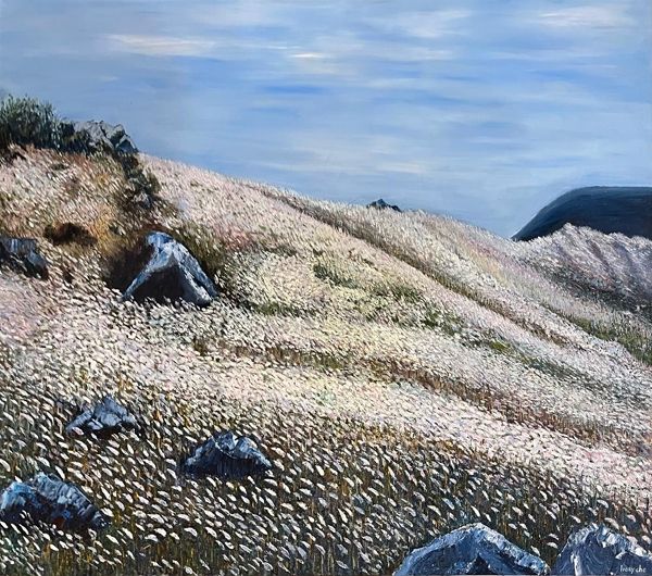 ▲ Meadow of Dreams (꿈의 초원), oil on canvas, 76.2x101.6cm, 2017 / 사진: 갤러리이레 제공&nbsp;