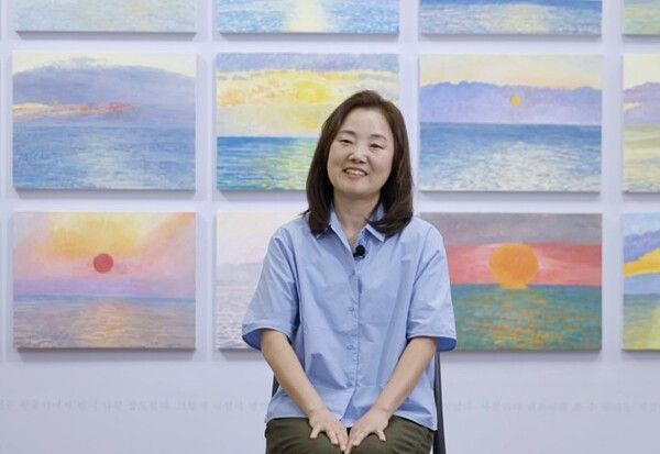 ▲ 허윤희 작가 모습 / 사진: 성북구립미술관 제공&nbsp;