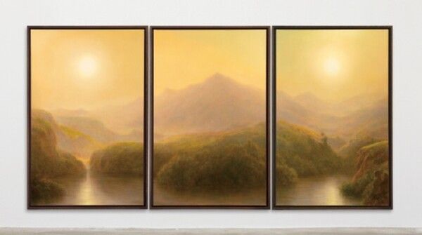 ▲ Studies Into the Past,&nbsp;195×125×2.3cm(×3), Oil on canvas, 2025 / 사진: 헤레디움 제공&nbsp;