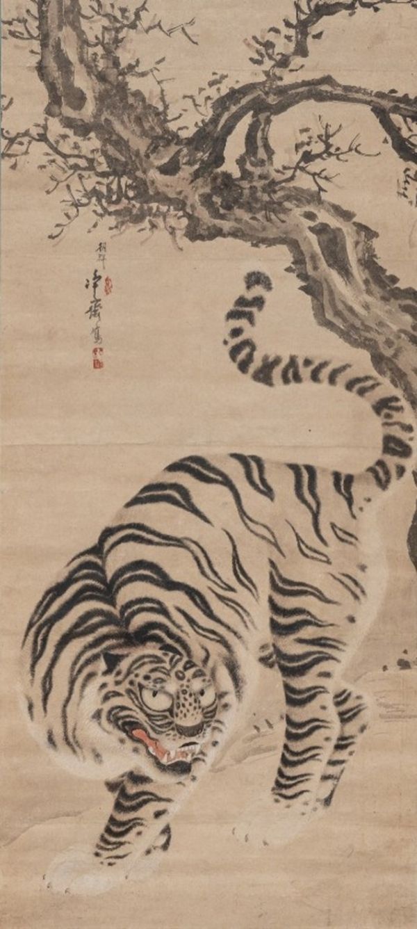 ▲ 정재 홍장중의 '수하호도' / 사진: 포스코미술관 제공&nbsp;