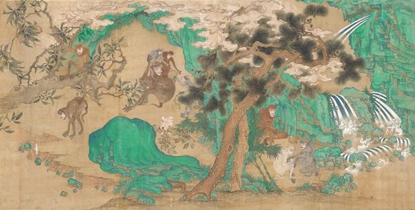 ▲ 화조영모도, 국립중앙박물관