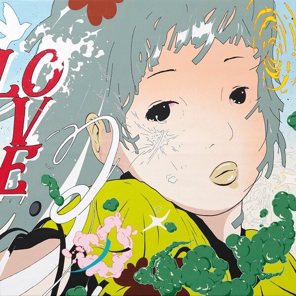 ▲&nbsp;서소영, Shooting love, 70x70cm, Acryilc on canvas, 2023 / 사진: 갤러리한결 제공&nbsp;