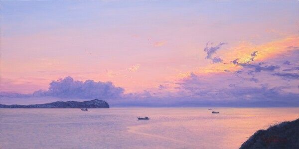 ▲ Fantastic Jeju 22, 65X130cm, Oil on canvas, 2025 / 사진: 갤러리은 제공&nbsp;