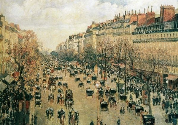 ▲ 카미유 피사로, '오후의 생토노레 거리, 비의 효과'