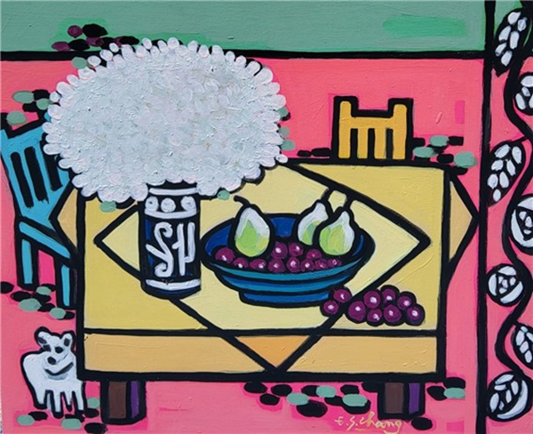 ▲ 장은순, 행복한공간, 72.7x60.6cm, 2024 / 사진:&nbsp; CL갤러리 제공