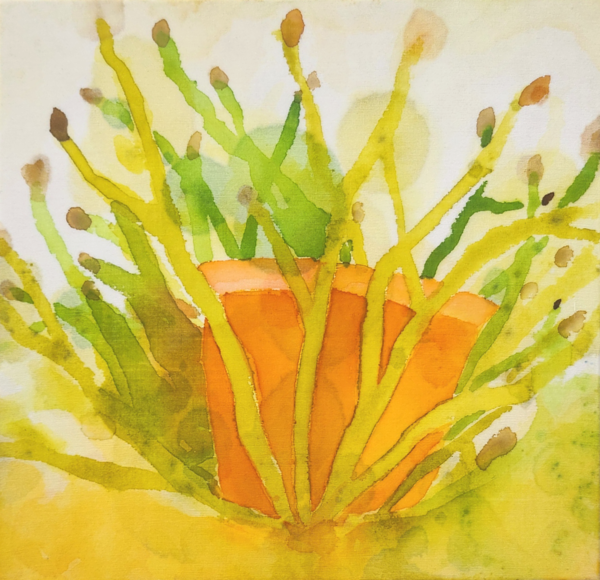 ▲ 지유 작가, 화단에 / 사진:&nbsp;전북지역 청년예술가그룹 C.ART 제공