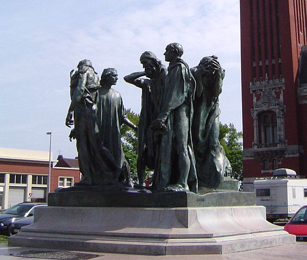 ▲ 오귀스트 로댕, 칼레의 시민(The Burghers of Calais), 1884~1889 / 사진: 위키피디아 제공