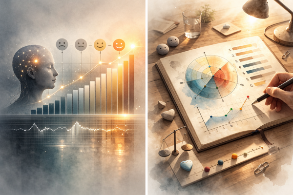 ▲ 데이터로 해석되는 감정의 구조 CHAT GPT 생성 이미지