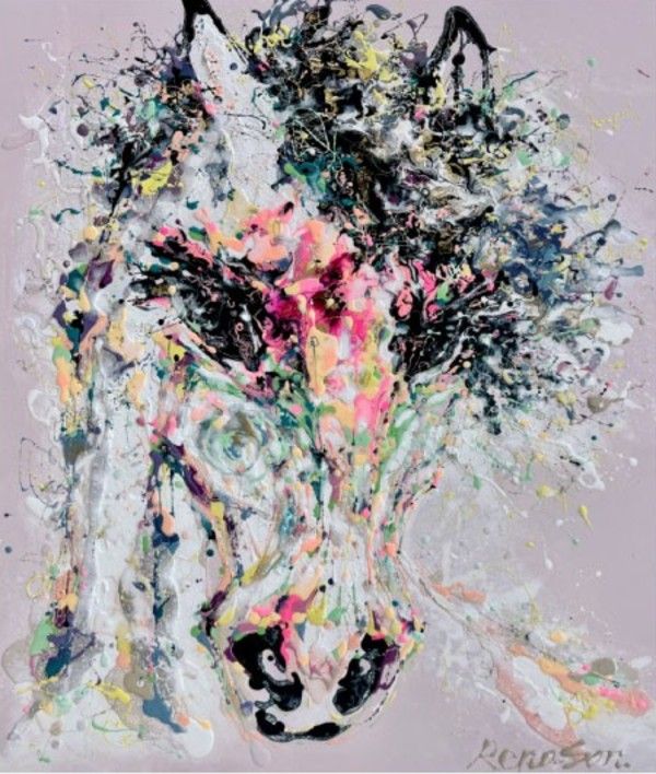 ▲ Gala of Élan Vital (25S-8), Mixed media on canvas, 90.0×72.7cm, 2025 / 사진: 갤러리위 제공&nbsp;