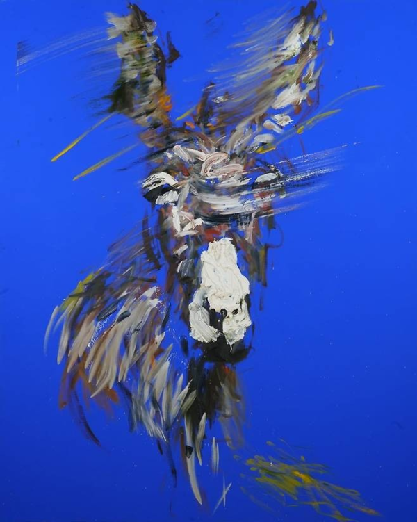 ▲ 박신양 '당나귀 13', 2017, oil on canvas, 150F, 2273×1621cm / 사진: 민음사 제공