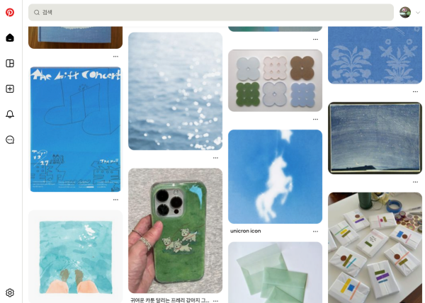 ▲ 핀터레스트 플랫폼 캡처