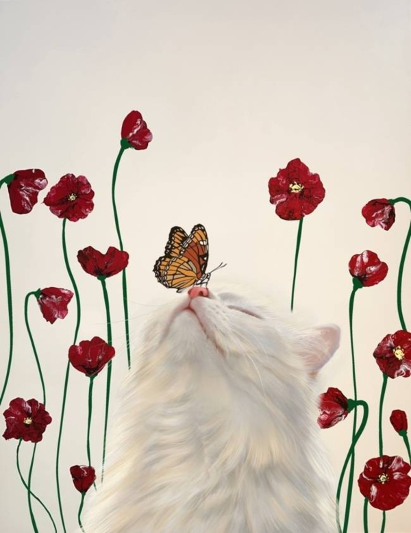 ▲ 염혜정 작가, '꽃 사이로 스며드는 빛' / 사진: 창원문화재단 제공&nbsp;