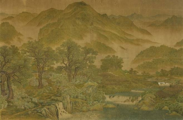 ▲ 심산 노수현 신록(新綠), 1924, 고려대박물관 소장, 국가등록문화유산 / 사진: 울산시립미술관 제공