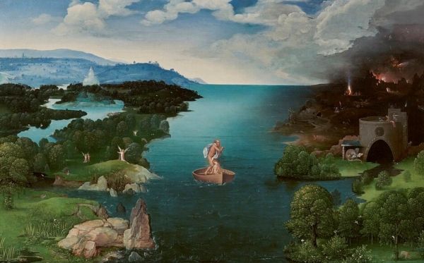 ▲ 스틱스 강을 건너는 카론