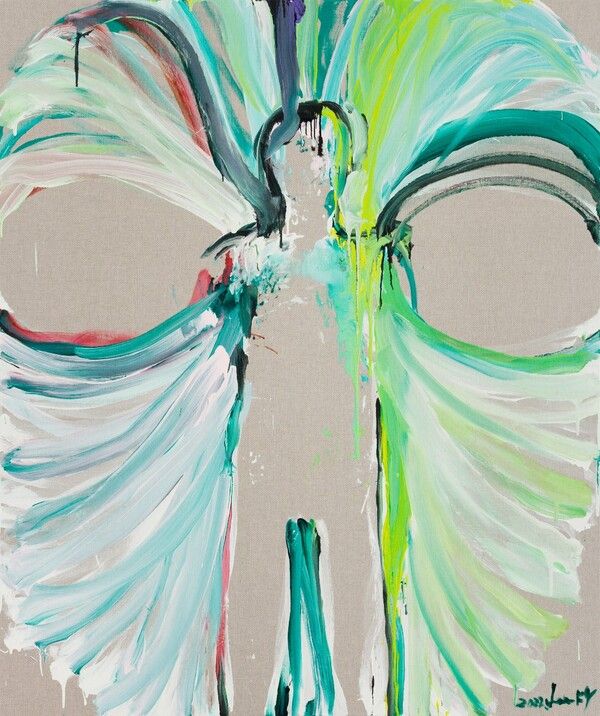 ▲ Lee Kun-Yong, Bodyscape 76-2-2022, 2022, Acrylic on canvas, 180x150cm / 사진: 작가, 리안갤러리 제공&nbsp;