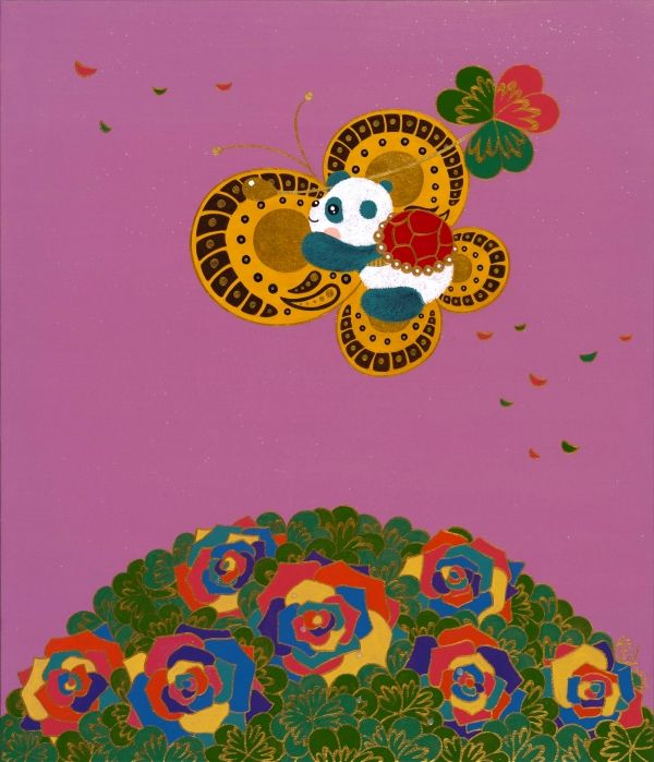 ▲ HDH.SPIELRAUM, 53x45.5cm, 한지에 아크릴, 2024