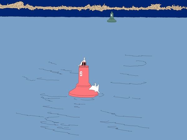 ▲ 여느 때처럼 집 근처 강가나 거닐다가 들어왔다 / 그림: 정혜원